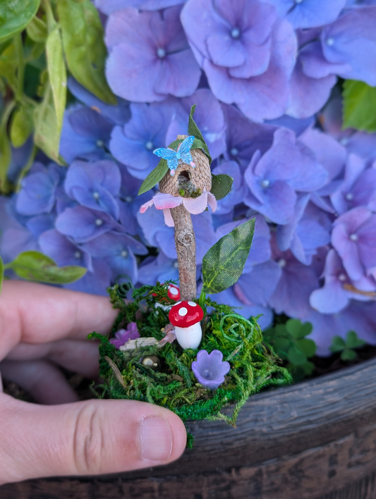Miniature Fairy Garden Bird House