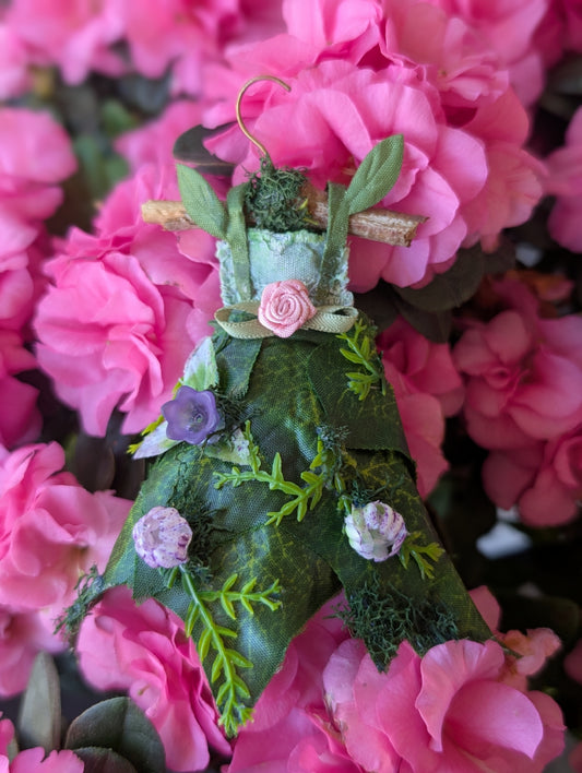 Green Ivy Leaf Fairy Dress With Hanger